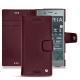Capa em pele Sony Xperia XZ1 - Lie de vin ( Pantone 5115C ) 