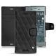 Custodia in pelle Sony Xperia XZ1 - Noir - Couture ( Nappa - Black ) 
