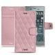 レザーケース Sony Xperia XZ1 - Rose - Couture ( Nappa - Pantone 2365C ) 