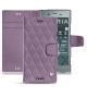 Custodia in pelle Sony Xperia XZ1 - Lilas - Couture ( Nappa - Pantone 2645U ) 