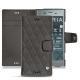 Custodia in pelle Sony Xperia XZ1 - Anthracite - Couture ( Pantone 424C ) 