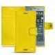 Housse cuir Sony Xperia XZ1 - Jaune fluo