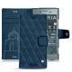 Custodia in pelle Sony Xperia XZ1 - Blu mediterran - Couture