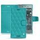 レザーケース Sony Xperia XZ1 - Bleu fluo - Couture