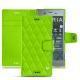 Capa em pele Sony Xperia XZ1 - Vert fluo - Couture