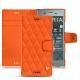 レザーケース Sony Xperia XZ1 - Orange fluo - Couture