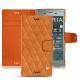 Custodia in pelle Sony Xperia XZ1 - Mandarine vintage - Couture
