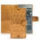 Funda de piel Sony Xperia XZ1 - Or Maïa - Couture