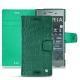 Housse cuir Sony Xperia XZ1 - Crocodile pino