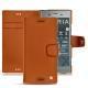 Custodia in pelle Sony Xperia XZ1 - Orange vibrant