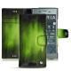 Housse cuir Sony Xperia XZ1 - Vert Patine