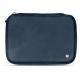 Portable hard drive leather case - Jean vintage ( Roughtcut - Pantone 285U  ) 
