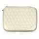 Funda de piel para disco duro externo - Blanc - Couture ( Bologna - White ) 