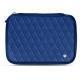 Portable hard drive leather case - Bleu océan - Couture ( Nappa - Pantone 293C ) 