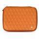 Funda de piel para disco duro externo - Orange - Couture ( Nappa - Pantone 1495U ) 