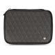 Portable hard drive leather case - Anthracite - Couture ( Pantone 424C ) 