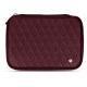 Portable hard drive leather case - Lie de vin - Couture ( Pantone 5115C ) 