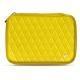 Funda de piel para disco duro externo - Jaune fluo - Couture