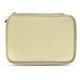 Portable hard drive leather case - Beige PU