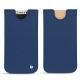 Apple iPhone X leather pouch - Bleu frisson