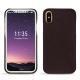Apple iPhone X leather cover - Marron envoûtant