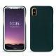 Capa em pele Apple iPhone X - Vert séduisant