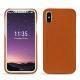 Funda de piel Apple iPhone X - Orange vibrant