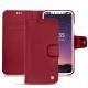 Apple iPhone X leather case - Rouge passion