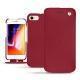 Lederschutzhülle Apple iPhone 8 - Rouge passion