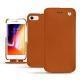 Capa em pele Apple iPhone 8 - Orange vibrant