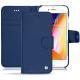 Lederschutzhülle Apple iPhone 8 - Bleu frisson