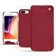 Lederschutzhülle Apple iPhone 8 Plus - Rouge passion