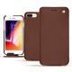 Housse cuir Apple iPhone 8 Plus - Marron délicat