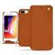 Housse cuir Apple iPhone 8 Plus - Orange vibrant