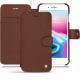 Apple iPhone 8 Plus leather case - Marron délicat