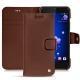 Funda de piel HTC U11 - Marron délicat