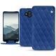 Lederschutzhülle Huawei Mate 10 - Bleu océan - Couture ( Nappa - Pantone 293C ) 