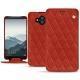 Huawei Mate 10 leather case - Papaye - Couture ( Pantone 180C ) 