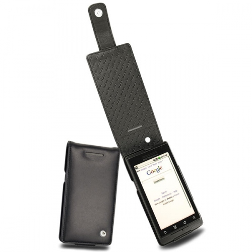 Capa em pele Motorola Droid - Milestone 