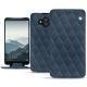 Huawei Mate 10 leather case - Jean vintage - Couture