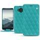 Housse cuir Huawei Mate 10 - Bleu fluo - Couture