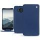 Capa em pele Huawei Mate 10 - Bleu frisson