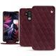 Lederschutzhülle Huawei Mate 10 Pro - Lie de vin - Couture ( Pantone 5115C ) 