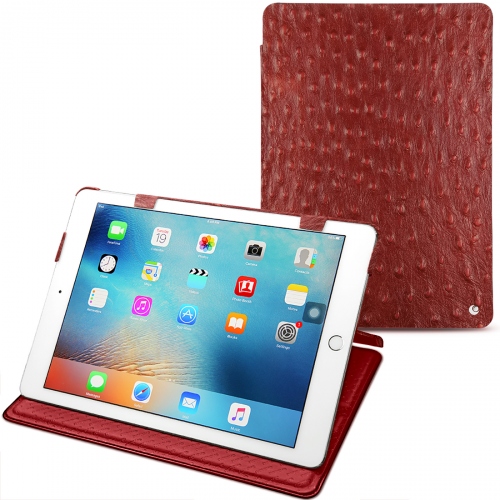 Apple iPad Pro 9.7' leather caseAutruche ciliegia ( Pantone #a4343a ) 