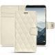 Housse cuir Huawei Mate 10 - Blanc - Couture ( Bologna - White ) 