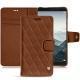 Funda de piel Huawei Mate 10 - Marron - Couture ( Nappa - Pantone 1615C ) 