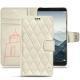 Housse cuir Huawei Mate 10 - Blanc escumo - Couture