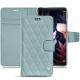 Huawei Mate 10 Pro leather case - Bleu ciel - Couture ( Nappa - Pantone 277C ) 