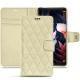 Custodia in pelle Huawei Mate 10 Pro - Ivoire - Couture ( Sleek P C12 - White ) 
