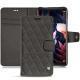 Custodia in pelle Huawei Mate 10 Pro - Anthracite - Couture ( Pantone 424C ) 